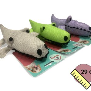 JUGUETE COCODRILO CON CHIFLE 29CM