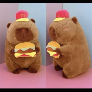 capybara hamburguesa c/gorro 25cm