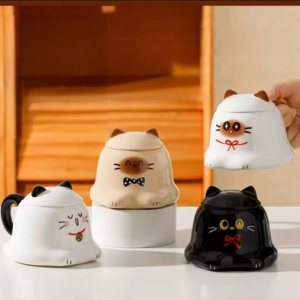 AA0530 TAZA CERAMICA GATO DIVINOS