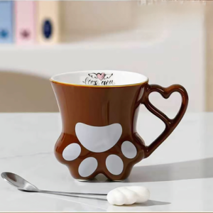 AA0551 TAZA CERAMICA FORMA GARRA DE GATO