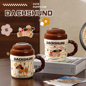 AA0588 TAZA CERAMICA PERRO SALCHICHA