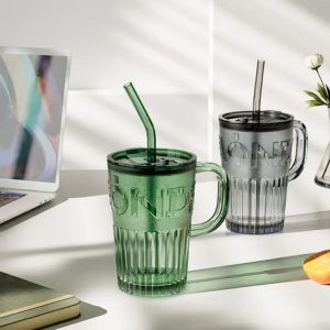 TAZA VIDRIO C/SORBETE 500ML