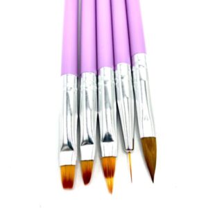 PINCEL P/UÑAS 5PCS COD.25172