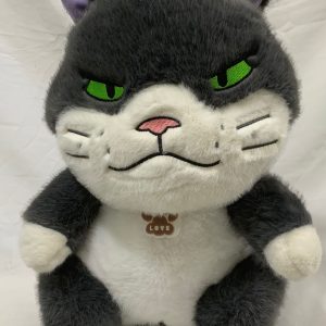 Gato con ojo verde 2 colores 35cm