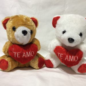 Oso con corazón te amo 2 colores