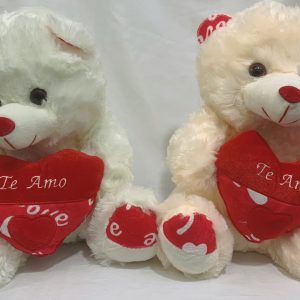 Oso con corazón love te amo 2 colores 30cm