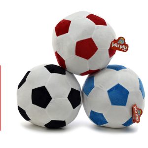 PELOTA DE FUTBOL BLANCA CON ROMBOS 20CM