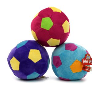 PELOTA DE FUTBOL CON SONAJERO 15CM