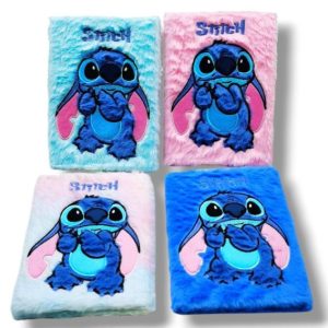 CUADERNO TAPA PELUCHE STITCH X1 XZ-005