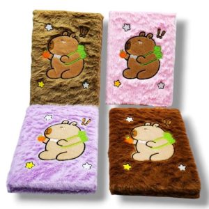 CUADERNO DE CAPYBARA TAPA PELUCHE X1 XZ-011