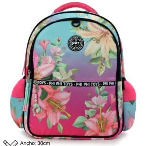 MOCHILA DEGRADE FLOWERS 17"