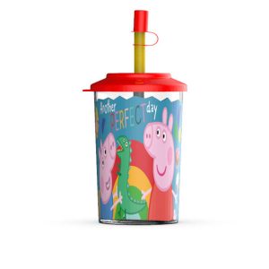 GI0PEPPA014 - VASO TAPA SORBETE PEPPA PIG