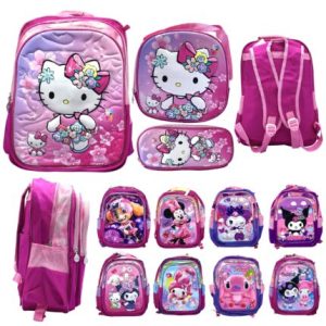 SET MOCHILA PERSONAJE 3PCS C-50