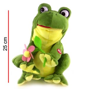 RANA MUSICAL CANTA Y MUEVE LOS OJOS 25CM