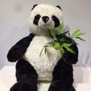 Oso panda con ramo 50cm