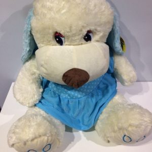 Perro con vestido y moño 3 colores