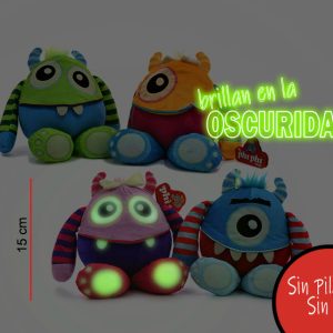 ANIMALES LUMINOSOS DE NOCHE 4 DISEÑOS 15CM