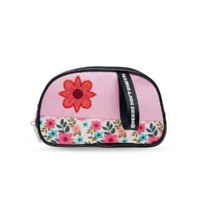 CARTUCHERA EMPANADA 2 CIERRES FLORES