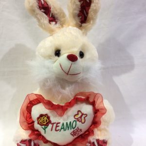 Conejo con corazón 2 colores 30cm