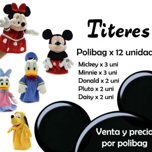 SURTIDO TITERES MICKEY Y SUS AMIGOS 25CM