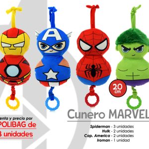 SURTIDO CUNERO MARVEL 18CM
