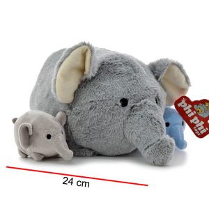 MAMA ELEFANTE CON 2 HIJITOS