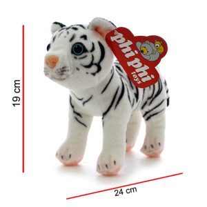 TIGRE BLANCO PARADO 24CM