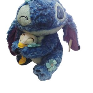 STICH FLOR AZUL CON PATO 35CM