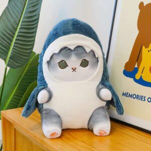 GATO DELFIN GRIS 23CM