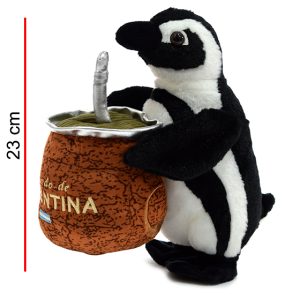 PINGÜINO CON MATE 23CM