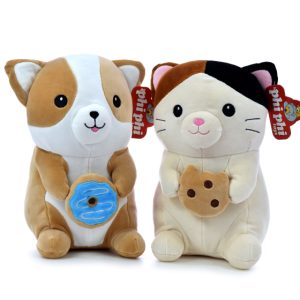 GATOS CON GALLETITA Y DONA 25CM