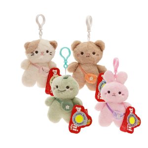 LLAVERO ANIMALES CON CARTERITA 14 CM