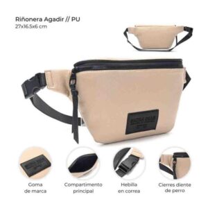 MD40377 - RIÑONERA CASABLANCA 27 X 16.5 X 6 CM