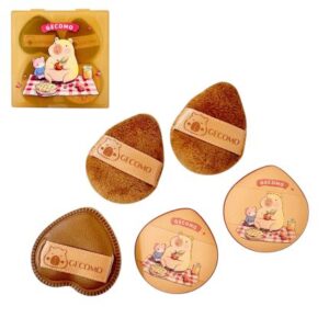GECOMO CAJITA ESPONJA CABIBARA 5PCS G2193/XZF-902