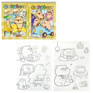 LIBRO A4 P/ COLOREAR CAPYBARA XZF-1004-4/A4-002