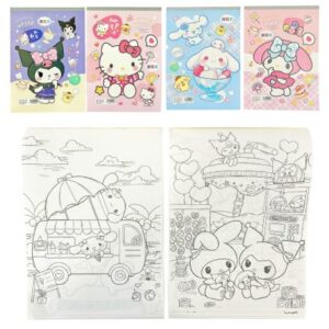 LIBRO A4 P/ COLOREAR SANRIO & KUROMI XZF-1004-2/A4-001