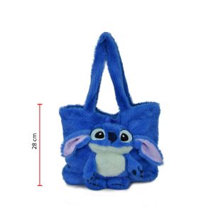 BOLSO STITCH AZUL 28CM