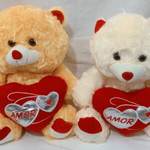 Oso con corazón amor 2 colores 40cm