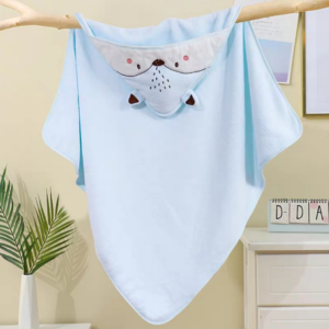 AA0635 TOALLON PARA BEBES LISO CON CAPUCHA