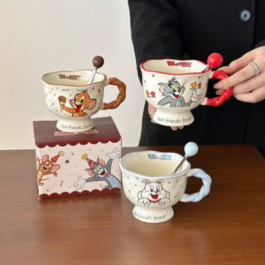 AA0649 TAZA CERAMICA GATO Y RATON