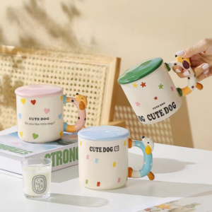 AA0561 TAZA CERAMICA CON MANEJA DE PERRO