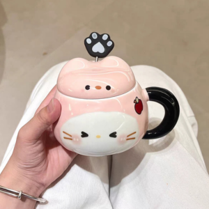 AA0698 TAZA CERAMIA FORMA DE GATO