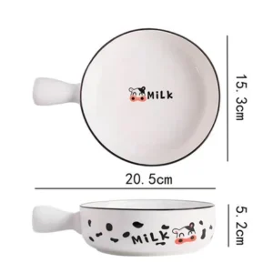 PLATO CERAMICA 8" CON MANEJA VAQUITA FELIZ 2025080807934