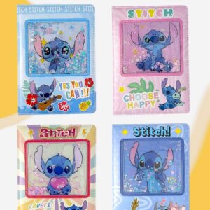 CUADERNO A5 CUADRICULADA TAPA CON LIQUIDO Y BRILLO STITCH 2636 (SC-10-4)