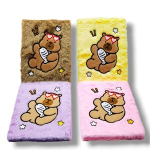 CUADERNO TAPA PELUCHE LABUBU/CAPYBARA A5 X1 XZ-009