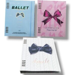 CUADERNO CARPETA MOÑO x100H A5 X1U SURT. 0208 [A5-LQQ-101]