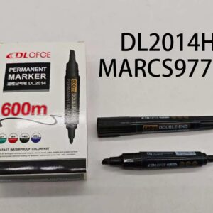 MARCADOR DOBLE PUNTA NEGRO DL2014H-120