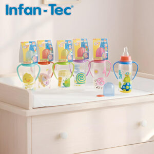 INBB1002 - MAMADERA 250ML CON TETINA DE SILICONA Y ASAS