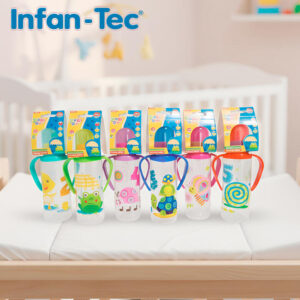 INBB1003 - Mamadera 250ml 3 etapas c/asas