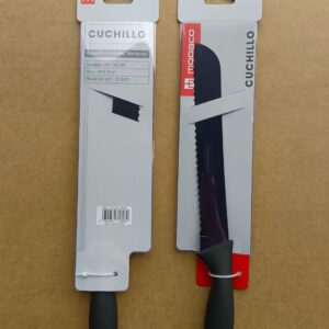 CUCHILLO P/ PAN NEGRO 8″KN-3204B-96